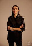 Black Formal Shirt and Trouser Co-ord set for Women