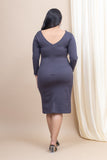 Lunarbeam V-Neck bodycon dress