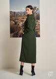 2 in 1 Coat Midi Dress for Women - Officewear