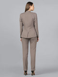 Plain Grey Women's Formal Pant Suit