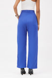 Relaxed Fit Wide Leg Trouser Set - Cobalt Blue