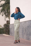 Relaxed fit Cotton tapered Leg pant