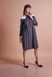 Flared Grey Cotton Comfortable Dress