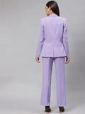 Lavender Pants Suit for Women, Office Pant Suit Set for Women