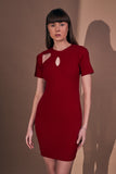 Office Party Women's Red Mini Bodycon Dress