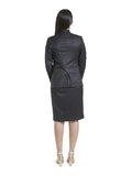 Business Formal Women's Poly Cotton Skirt Suit - Black