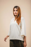 organic cotton collar top