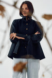 Blue Women's Wool Winter Jacket