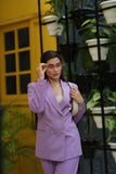 Lavender Office wear Blazer for womens