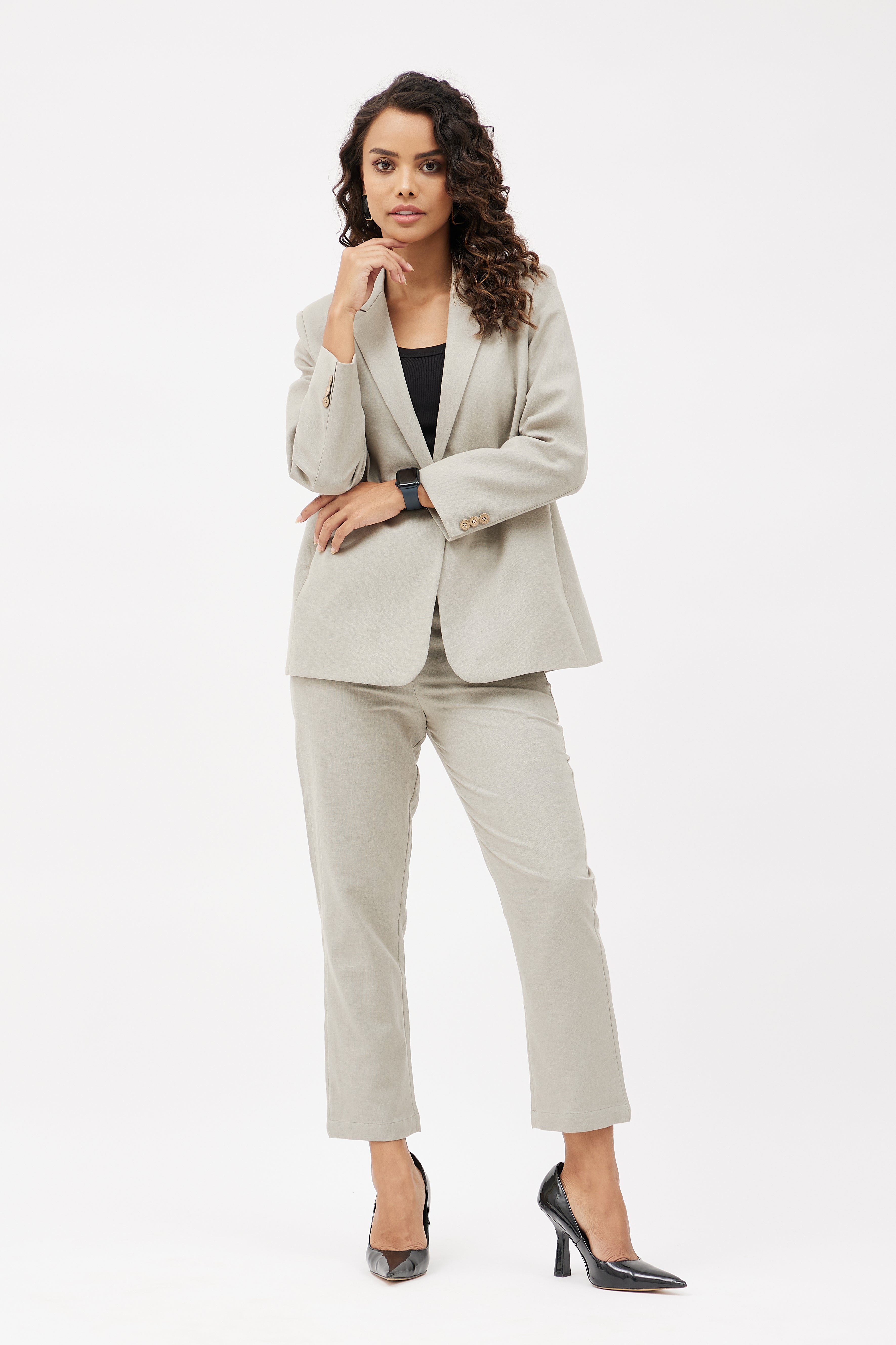 Grey Business Suit for Women  Office Uniform  Uniform Tailor