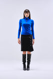 Casual Zip Up Polo Neck Top for ladies