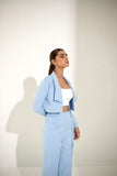 Women's Blue Three-piece suit