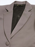 Plain Grey Women's Formal Pant Suit