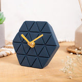 Concrete Table Clock - Enigma Royal Blue