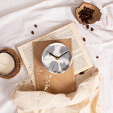 Elevate White & Grey - Concrete Table Clock