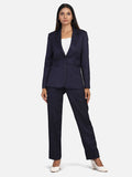 Women's Powersutra Cotton Pant Suit- Navy Blue