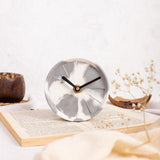 Elevate White & Grey - Concrete Table Clock