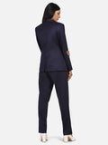 Women's Powersutra Cotton Pant Suit- Navy Blue