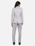 PowerSutra Women's Poly Cotton Pant Suit - Grey