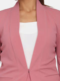 Women’s Work Formal Stretch Skirt Suit - Pink