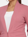 Women’s Work Formal Stretch Skirt Suit - Pink