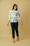 Women Floral Print Casual Multicolor Top