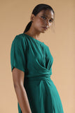 Dark Green Dress for Workwear