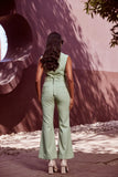 Ladies Sage Green Tailored Trousers