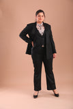 Classic Black Women's Office Three Piece Suit