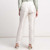 Power Sutra Creamy White Dupioni Trouser