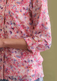 Pink Floral Semi- Formal Shirt 