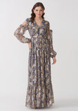 Full Length Women's Floral Georgette Dress