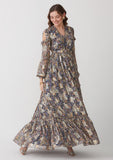 Full Length Women's Floral Georgette Dress