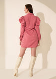 Shirt Dress with Ruffle for Women