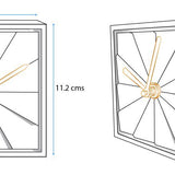 Elegance White & Black - Concrete Table Clock