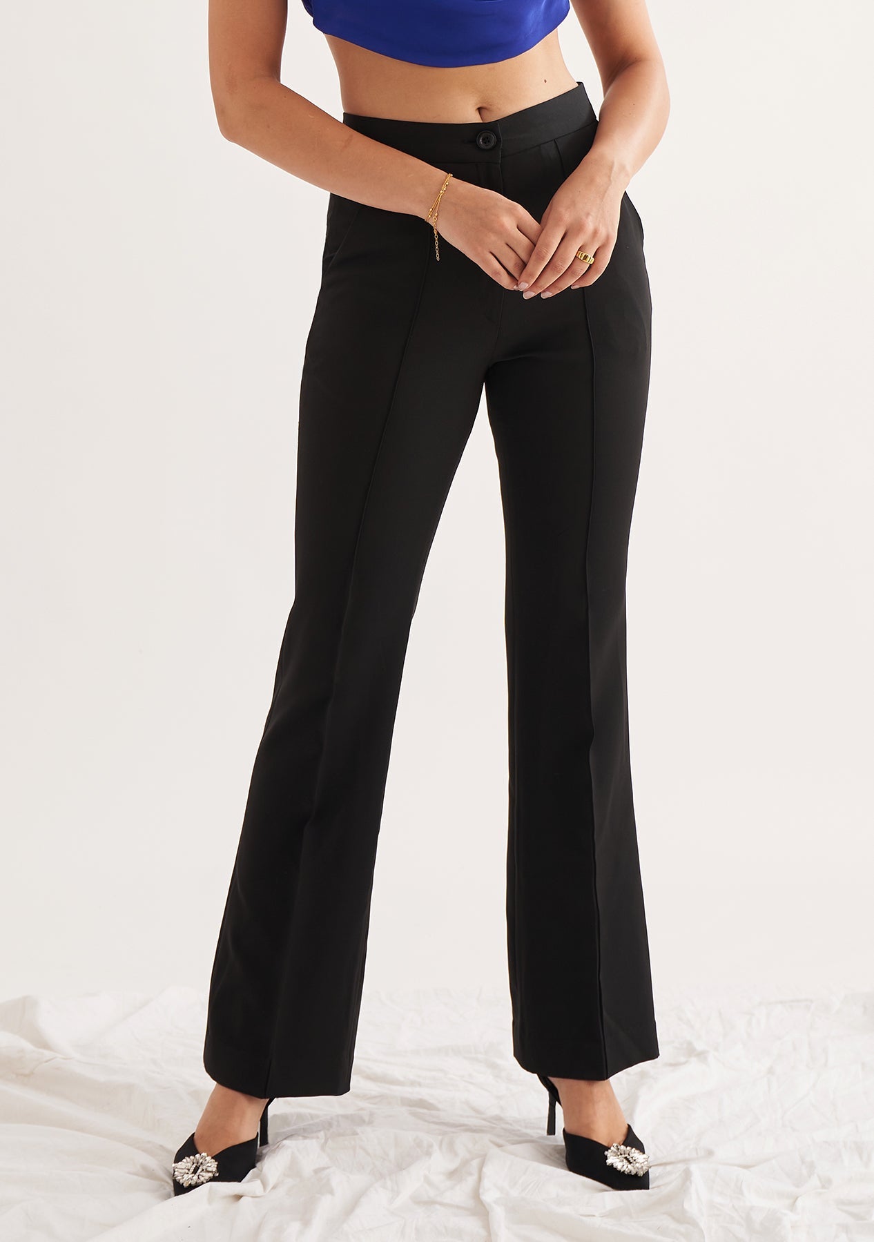 Stylefabs Regular Fit Women Black Trousers - Buy Stylefabs Regular Fit Women  Black Trousers Online at Best Prices in India | Flipkart.com